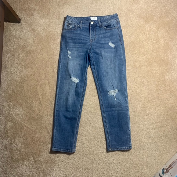 Slim Straight Ripped Jeans - Picture 3 of 6